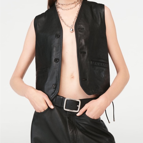 Zara Leather Vest Steven Meisel - Picture 8 of 11